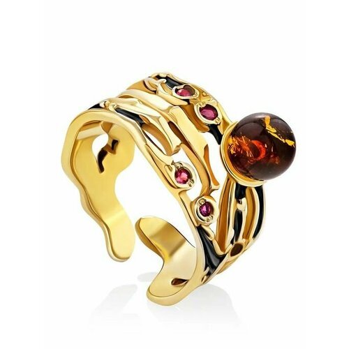 Купить Кольцо, янтарь, безразмерное
Красивое кольцо «Попугайчик» из с золочением и нату...