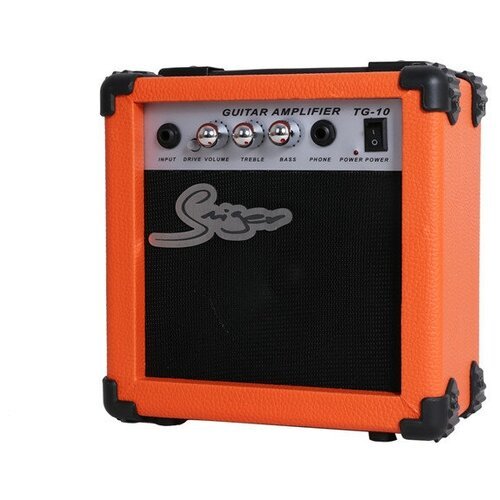 Купить Комбоусилитель для электрогитары 10 Вт, комбик, гитарный комбоусилитель оранжевы...