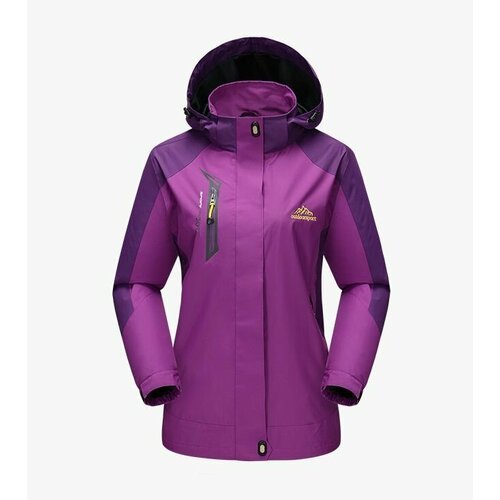 Купить Куртка , размер XL, фиолетовый
Уличная легкая спортивная куртка-ветровка со съем...