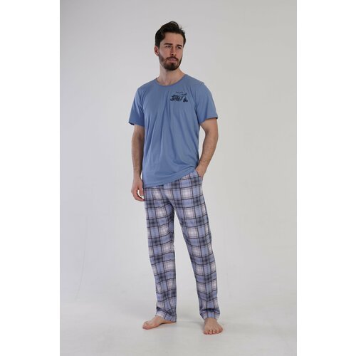 Купить Пижама , размер XXL, голубой
Мужская пижама VIENETTA - идеальный выбор для комфо...