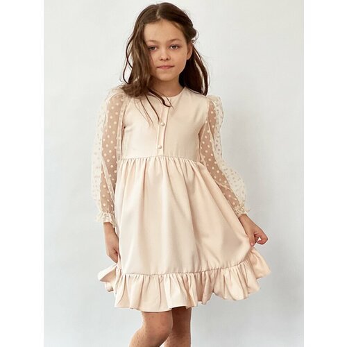 Купить Платье Бушон, размер 122-128, бежевый
Платье для девочки нарядное бушон ST52, цв...