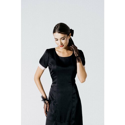 Купить Платье размер XS, черный
Черное ретро-платье Nenorma из шелка - это уникальное с...