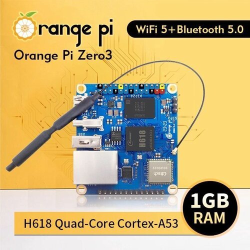 Купить Orange Pi Zero 3 (1GB) микрокомпьютер
Orange pi 3 является хорошим продолжением...