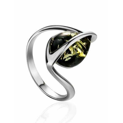 Купить Кольцо, янтарь, безразмерное, зеленый, серебряный
Красивое стильное кольцо из и...