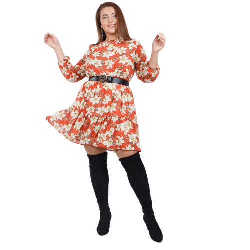 Купить Платье размер 58, оранжевый
Платье нарядное женское большого размера. Одежда для...