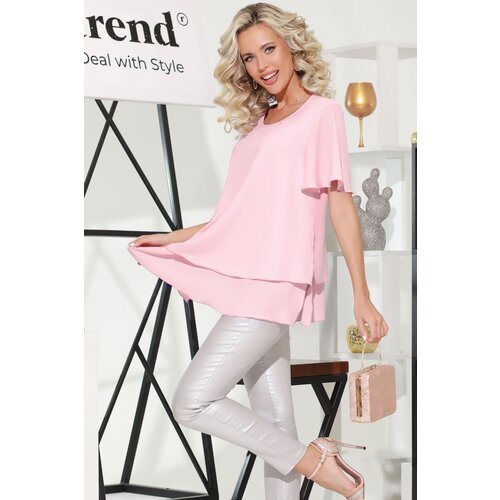 Купить Блуза DStrend, размер 44, розовый
Однотонная блузка-туника будет хороша в компле...