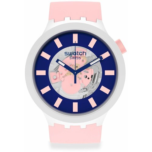 Купить Наручные часы swatch Diver, розовый, мультиколор
Матовый розовый ремешок и синяя...