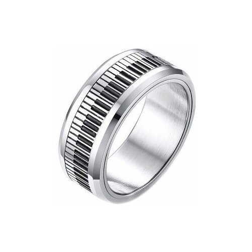 Купить Кольцо DG Jewelry, размер 19
Стальное кольцо, декорированное черной эмалью, стан...