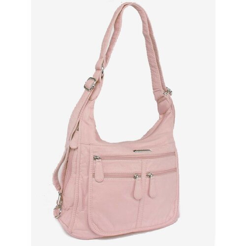 Купить Рюкзак хобо Guecca, фактура гладкая, розовый
Вместительная сумка-рюкзак для повс...