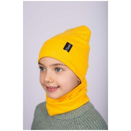 Купить Снуд, желтый
<h3>Комплект шапка и снуд для детей сделает образ вашего ребенка са...