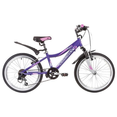 Купить Городской велосипед Novatrack Novara 20 (2019) violet 12" (требует финальной сбо...