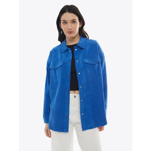 Купить Куртка-рубашка Zolla, размер M, голубой
Женская куртка-рубашка объёмного фасона,...