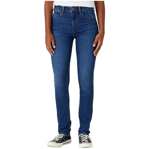 Купить Джинсы зауженные Wrangler, размер 30/32, синий
Женские джинсы Wrangler облегающе...