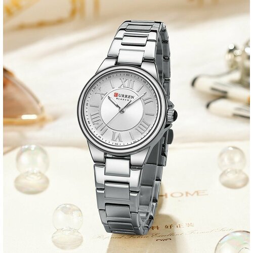 Купить Наручные часы CURREN, серебряный
<ul><li> Женские наручные часы на металлическом...