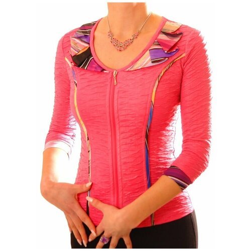 Купить Блуза TheDistinctive, размер XXL, розовый
Приталенный блузон с застежкой молния,...