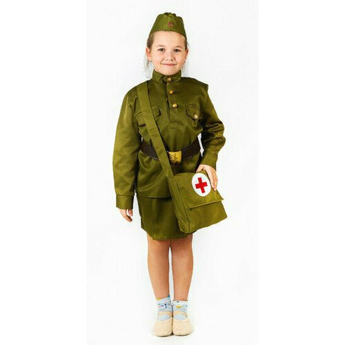 Купить Детский костюм военной санитарки Pobeda-01
Храбрая военная медсестра - отличный...
