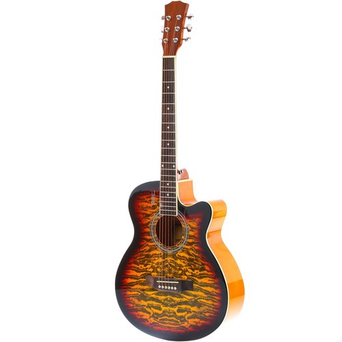 Купить Акустическая гитара Elitaro E4030 SB (Tiger)/ срисунком/40"дюймов/санберст
Акуст...