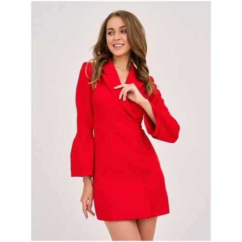 Купить Платье BrandStoff, размер 44, красный
Платье-пиджак на пуговицах создано чтобы с...