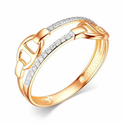 Купить Кольцо Diamant online, золото, 585 проба, фианит, размер 16, прозрачный
<p>В наш...
