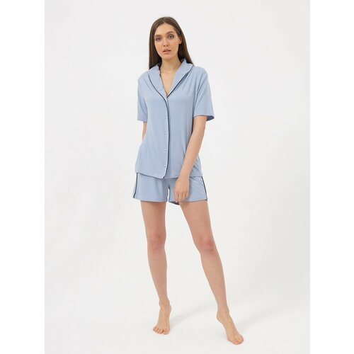 Купить Пижама Luisa Moretti, размер XL, голубой
Женская трикотажная пижама из бамбука с...