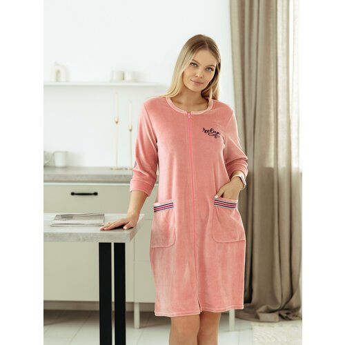 Купить Халат LIDЭКО, размер 108/164, розовый
Велюровый халат домашний LIDEKO - это самы...