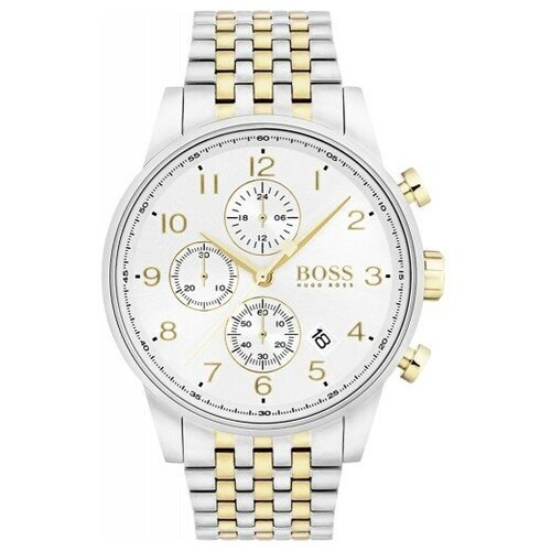 Купить Наручные часы BOSS, серебряный
Мужские стильные часы на стальном браслете с хрон...
