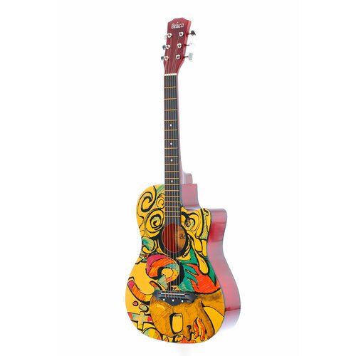 Купить Акустическая гитара Belucci BC3840 1347 (Lone), с рисунком,38"дюймов
Акустическа...
