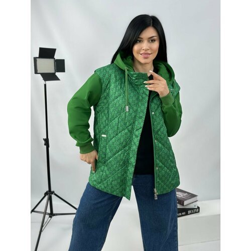 Купить Куртка Diffberd, размер 56, зеленый
Куртка-жилетка женская весенняя, новая колле...