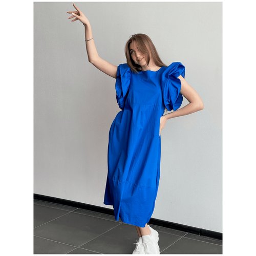 Купить Сарафан размер U, синий
Платье женское, из легкого натурального хлопка с эластан...