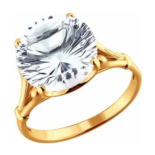 Купить Кольцо Diamant online, золото, 585 проба, горный хрусталь, размер 20
<p>В нашем...
