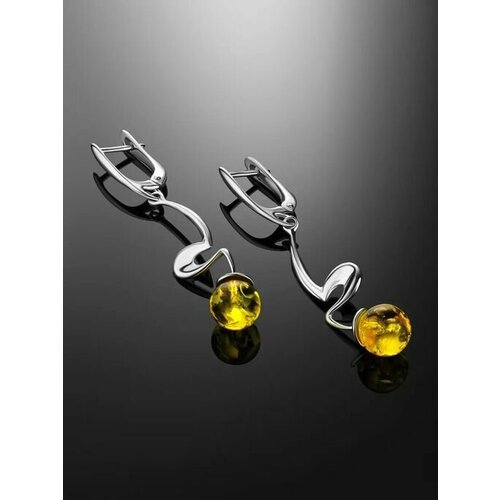 Купить Серьги , янтарь
Утончённые изящные серьги , украшенные лимонным янтарём «Лея»<br...