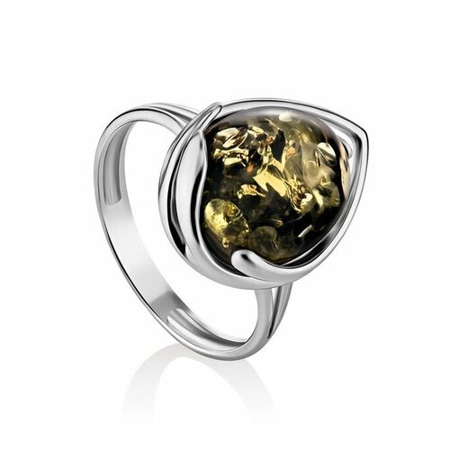 Купить Кольцо, янтарь, безразмерное, зеленый, серебряный
Нежное кольцо из , украшенное...