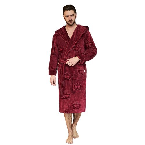 Купить Халат Polens, размер 46-48, бордовый
LUXURY современный классический халат с кап...