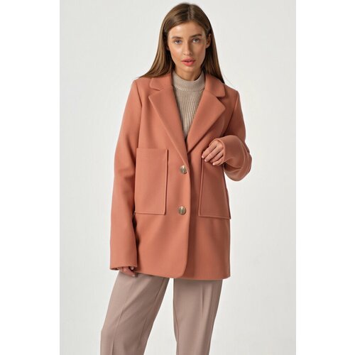 Купить Пальто FLY, размер 48, оранжевый
Укороченное пальто прямого силуэта. Отложной во...