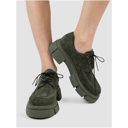 Купить Ботинки броги Reversal, размер 40, зеленый
Ботинки женские на шнуровке станут ва...