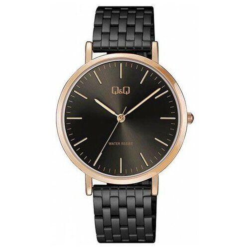 Купить Наручные часы Q&Q, черный
<ul><li> Мужские японские кварцевые часы в черном диза...