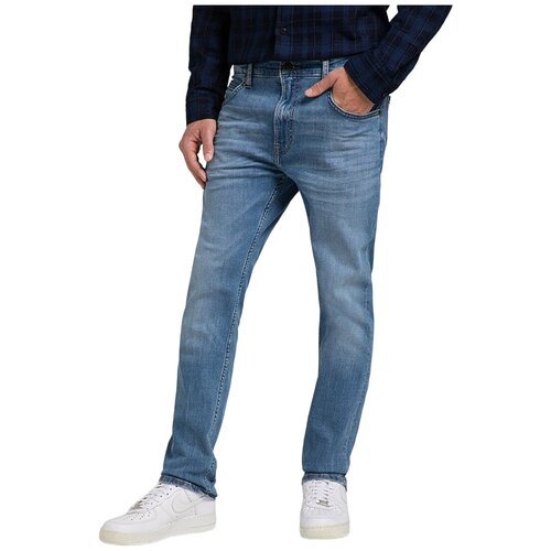 Купить Джинсы Lee, размер 33/32, голубой
Настоящие джинсы слим, не слишком обтягивающие...