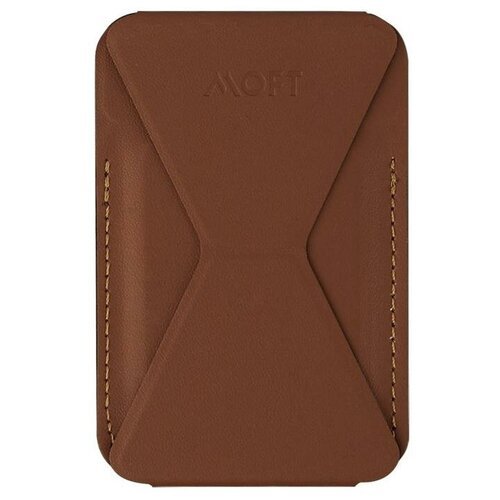 Купить Магнитная подставка-кошелёк Moft Snap-On MagSafe для iPhone 12 и 13 серии Brown...