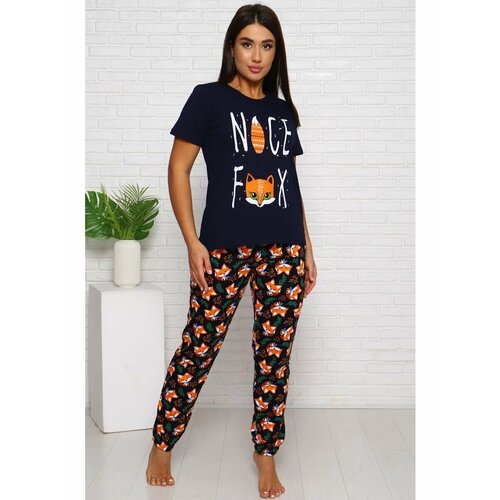 Купить Пижама MollyDay, размер 52, оранжевый
домашний комплект с шортами или со штанами...