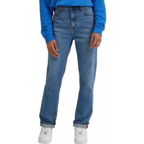 Купить Джинсы зауженные Lee, размер 28/33, синий
Женские джинсы Lee прямого кроя момент...