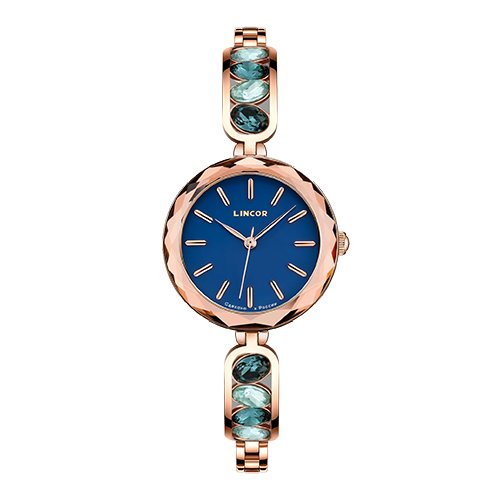 Купить Наручные часы LINCOR 4037B-3, золотой, голубой
Оригинальная модель женских часов...