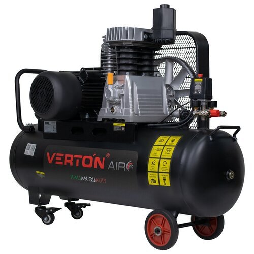 Купить Компрессор Verton Air AC-150/700R (масл. ремен. 700л/мин, 150л, 12бар, 3,7кВт, 2...