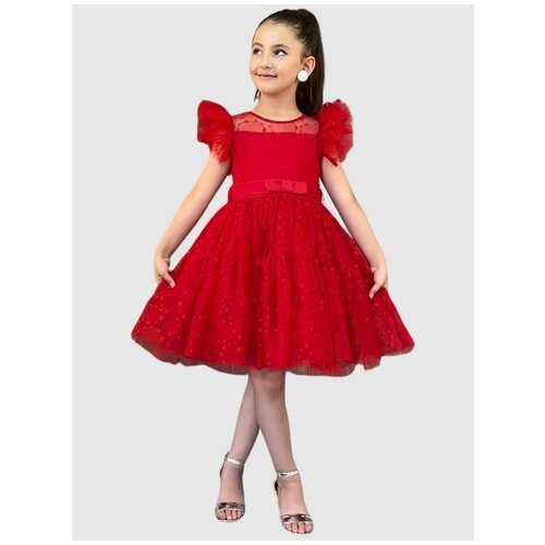 Купить Платье Wizzy, размер 98, красный
Нарядное платье для девочек:<br><br><ul><li>осн...