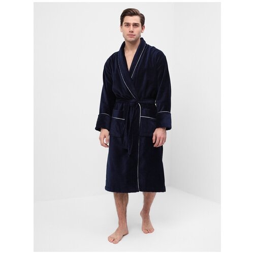 Купить Халат Luisa Moretti, размер S, синий
Классический махровый мужской халат из хлоп...