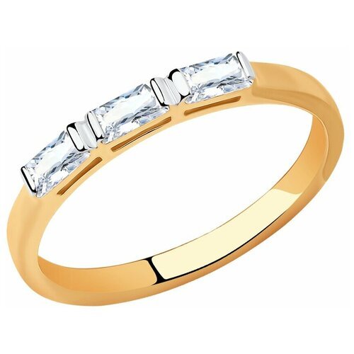 Купить Кольцо Diamant, красное золото, 585 проба, фианит, размер 18.5
Кольцо из золота...
