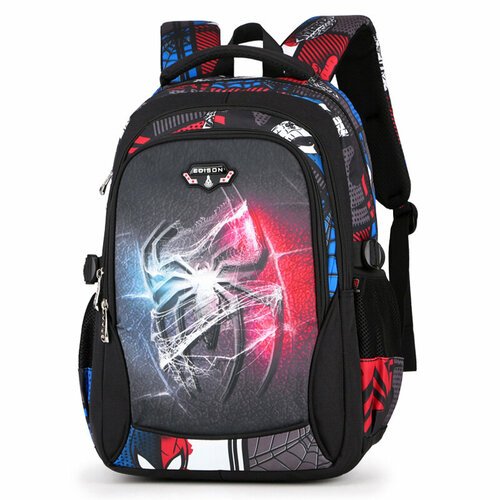 Купить Школьный рюкзак Edison ортопедический для мальчика с пауком для первого класса и...