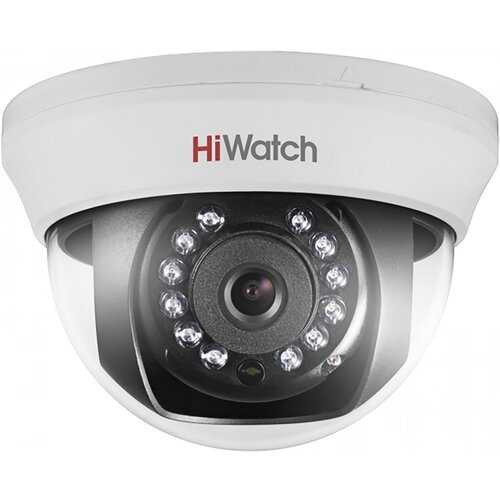 Купить Видеокамера HD-TVI 2Мп внутренняя купольная с ИК-подсветкой до 20м (2.8мм) (DS-T...