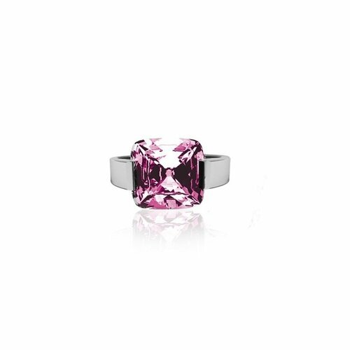 Купить Кольцо помолвочное PARURE, фианит, размер 16.9, розовый
Стильное кольцо c розовы...