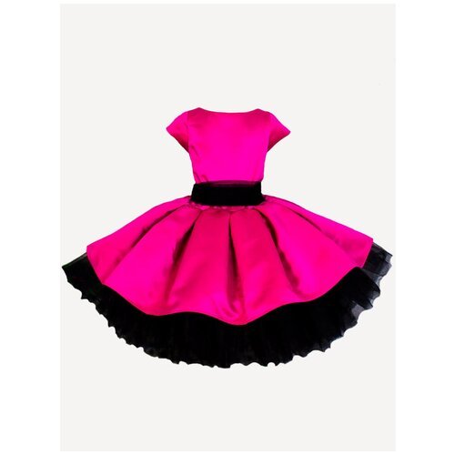 Купить Платье Laura, размер 134, розовый, черный
Нарядное платье для девочки в стиле "С...