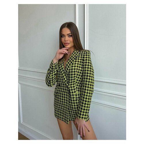 Купить Пиджак INTELLI, размер 44, желтый, зеленый
Шикарный твидовый пиджак в модном офи...